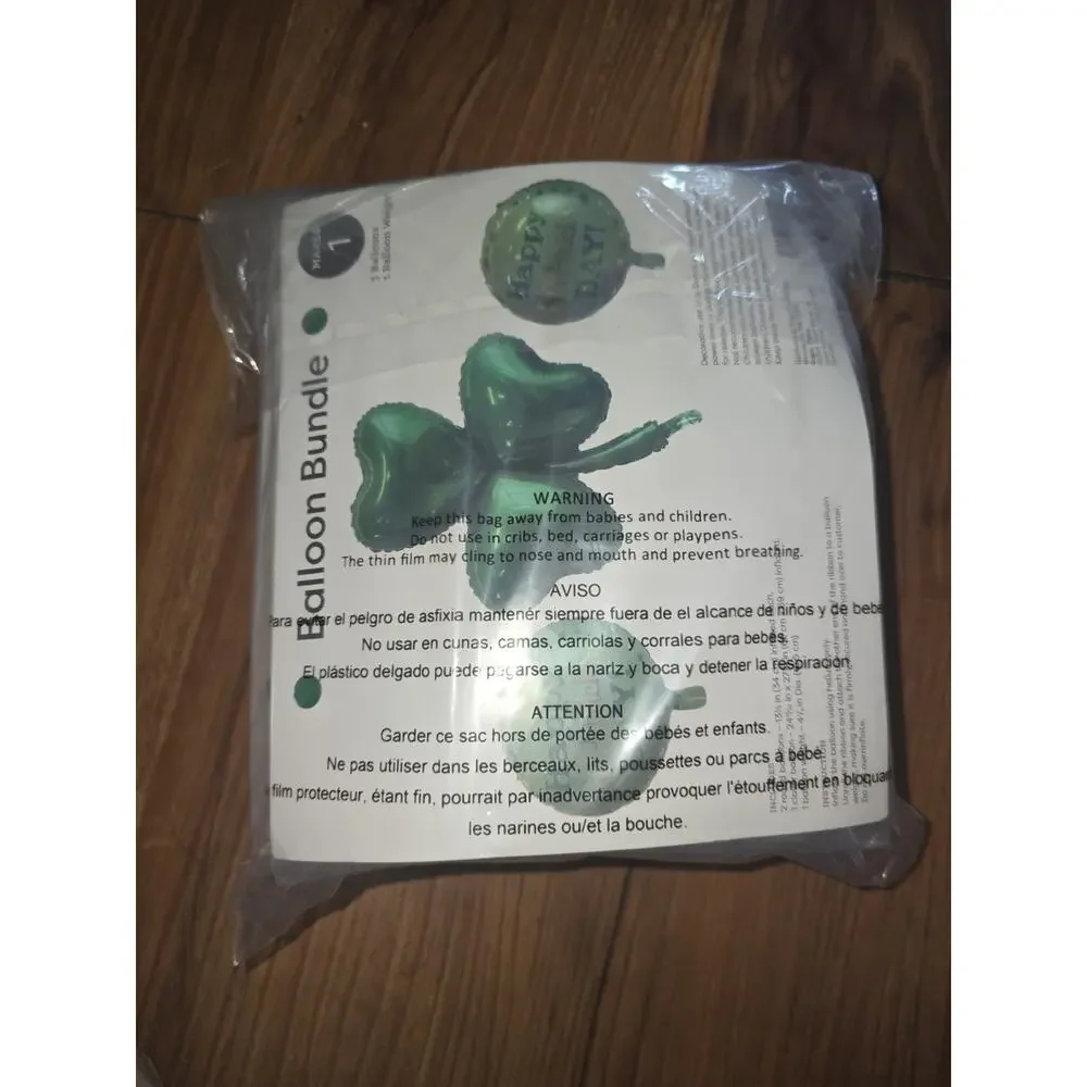 5 Packs St. Patrick’s Day Balloon Sets 15 Balloons Total